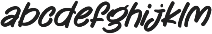 Mango Lazy Italic Regular otf (400) Font LOWERCASE