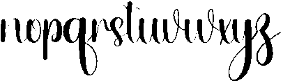 Mango Regular otf (400) Font LOWERCASE