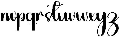Mango Regular otf (400) Font LOWERCASE