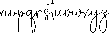 Mango Regular otf (400) Font LOWERCASE