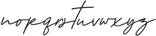 Mangosteen Signature Regular otf (400) Font LOWERCASE
