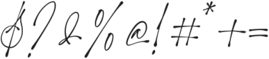 Manhattan Signature otf (400) Font OTHER CHARS
