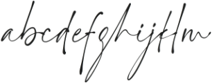 Manhattan Signature otf (400) Font LOWERCASE