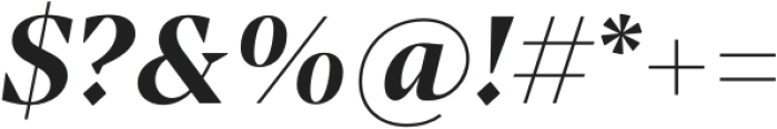Manier Bold Italic otf (700) Font OTHER CHARS