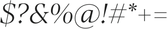 Manier Light Italic otf (300) Font OTHER CHARS