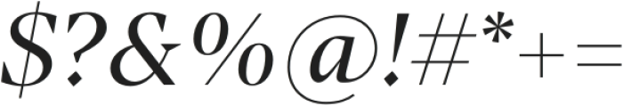 Manier Regular Italic otf (400) Font OTHER CHARS