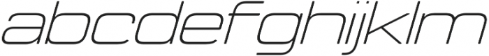 Manifold Extended CF Thin Oblique otf (100) Font LOWERCASE