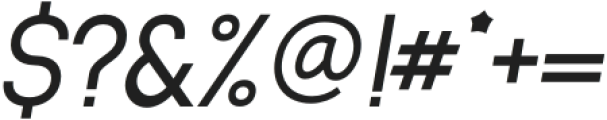 Manipulative Italic otf (400) Font OTHER CHARS