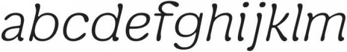 Manju Light Oblique otf (300) Font LOWERCASE