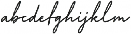 Manly Signature otf (400) Font LOWERCASE