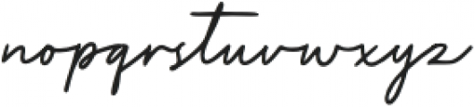 Manly Signature otf (400) Font LOWERCASE