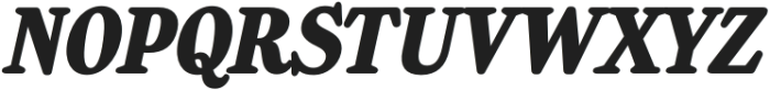 Manofik Bold Italic otf (700) Font UPPERCASE
