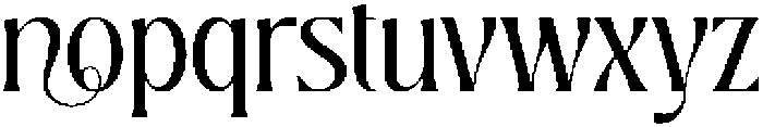 Manotter otf (400) Font LOWERCASE