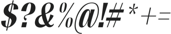 Mansel Bold Condensed Italic otf (700) Font OTHER CHARS