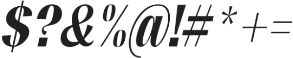 Mansel ExtraBold Condensed Italic otf (700) Font OTHER CHARS