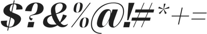 Mansel ExtraBold Italic otf (700) Font OTHER CHARS