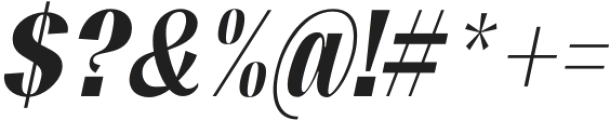 Mansel Heavy Condensed Italic otf (800) Font OTHER CHARS