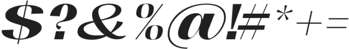 Mansel Heavy Expanded Italic otf (800) Font OTHER CHARS