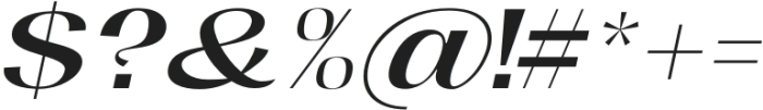 Mansel Medium Expanded Italic otf (500) Font OTHER CHARS