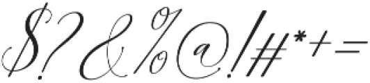 Mansfield Italic Italic otf (400) Font OTHER CHARS