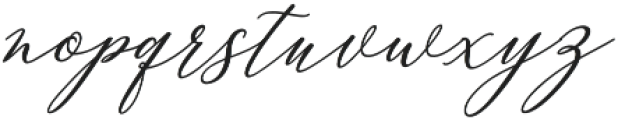 Mansfield Italic Italic otf (400) Font LOWERCASE
