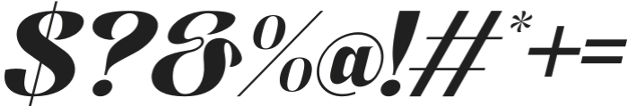Mansika Italic otf (400) Font OTHER CHARS
