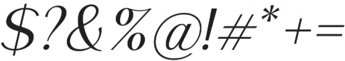 Mansory RegularOblique otf (400) Font OTHER CHARS