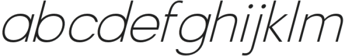 Mantey Thin Italic otf (100) Font LOWERCASE