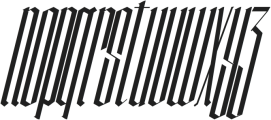 Manufake Tall Italic otf (400) Font LOWERCASE