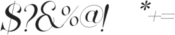 Manula Italic Italic otf (400) Font OTHER CHARS