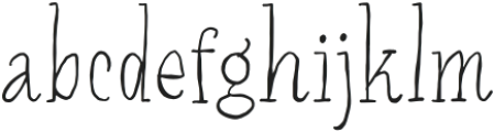 Manuscript Light otf (300) Font LOWERCASE