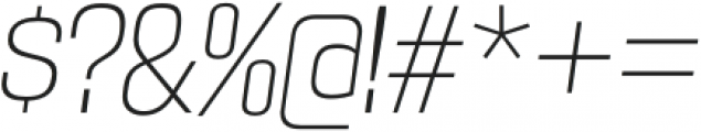 Maqui Extralight Italic otf (200) Font OTHER CHARS