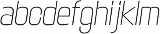 Maqui Extralight Italic otf (200) Font LOWERCASE
