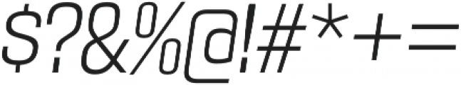 Maqui Light Italic otf (300) Font OTHER CHARS