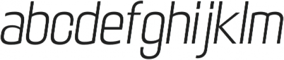 Maqui Light Italic otf (300) Font LOWERCASE