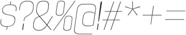 Maqui Ultralight Italic otf (300) Font OTHER CHARS