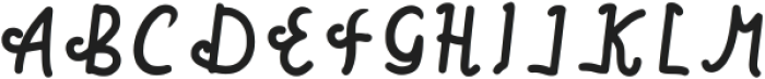 Marabent Italic Regular otf (400) Font LOWERCASE