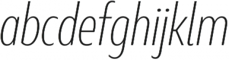 Marble Display Condensed ExtraLight Italic otf (200) Font LOWERCASE