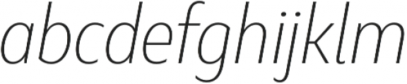Marble Display ExtraLight Italic otf (200) Font LOWERCASE