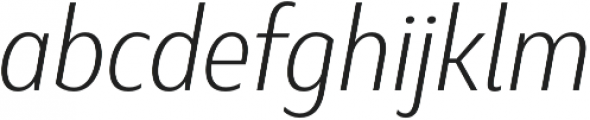 Marble Display Light Italic otf (300) Font LOWERCASE