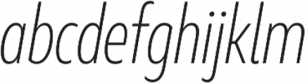 Marble Text Condensed ExtraLight Italic otf (200) Font LOWERCASE