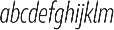 Marble Text Condensed Light Italic otf (300) Font LOWERCASE