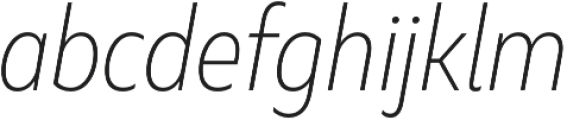 Marble Text ExtraLight Italic otf (200) Font LOWERCASE