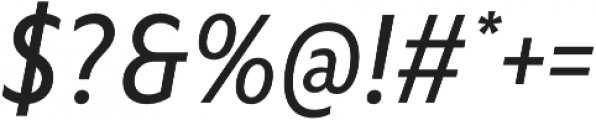 Marble Text Medium Italic otf (500) Font OTHER CHARS