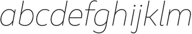 Marble Text Wide Thin Italic otf (100) Font LOWERCASE