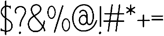 Marbleyn Light otf (300) Font OTHER CHARS