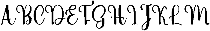 March Regular otf (400) Font UPPERCASE