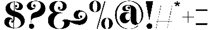 March Riking Regular otf (400) Font OTHER CHARS