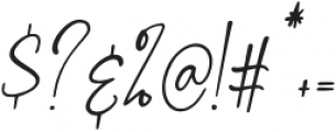 Marchellia Italic otf (400) Font OTHER CHARS