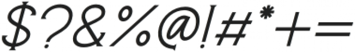Marchey Serif Italic otf (400) Font OTHER CHARS